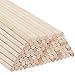 BELLE VOUS Bastoncini Legno per Modellismo Rotonde Naturali (Set da 100) - 30 cm - Bastoni Legno Modellismo Extra Lunghi da 6 mm - Tasselli Legno per Artigianato, Arte e Decorazioni Casa