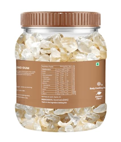 Image of Livyor Pure Gond Katira - 400g | Edible Gum | Tragacanth | Kathila Gum Dried Gum | High Colling Properties Herbel Food | 100% Natural Super food | Pack of 1