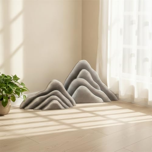 Piedras de musgo simulada para decoración de escaparates y hogar natural 3