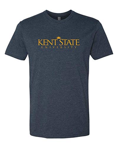 Kent State University One Color Unisex Premium Short Sleeve T-Shirt (Midnight Navy, Medium) - Kent State Golden Flashes Apparel