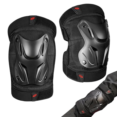 Pads de rodilla y codo para adultos con correas ajustables para ciclismo