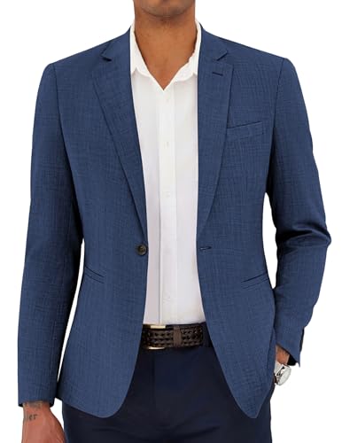 COOFANDY Men's Casual Blazer Slim Fit Lightweight Sport Coat One Button Suit Jacket