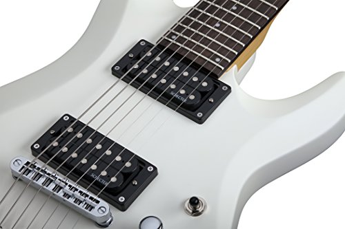 Schecter C-7 Deluxe Guitare électrique 7 cordes Blanc satiné - Les Beatles, Paul McCartney, John Lennon, RIngo Starr, George Harrison Schecter C-7 Deluxe Guitare électrique 7 cordes Blanc satiné – Image 3