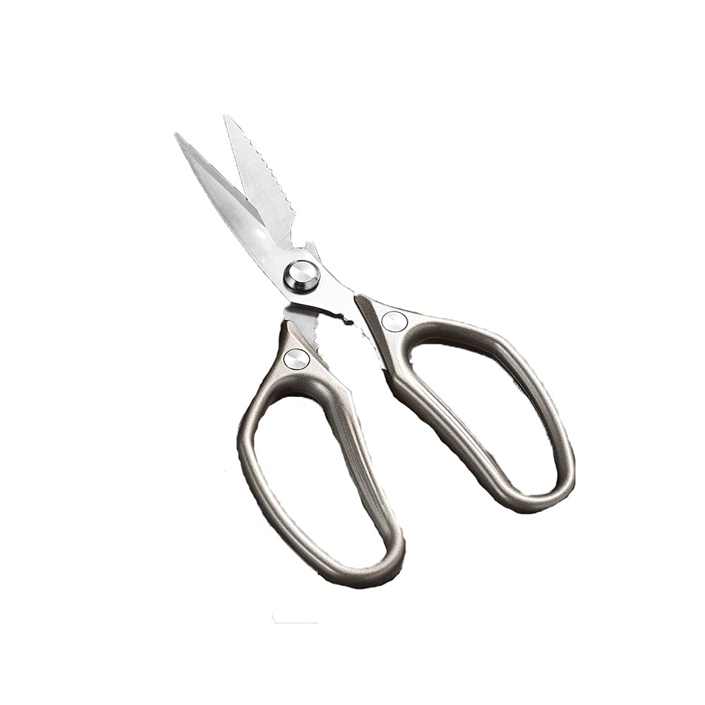 OURVER Küchenschere, Küchenschere 1Pack, Multi Funktion Küchenschere Schwere 304 Edelstahl, für Hühnchen, Fleisch, Fisch