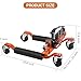 PeakPursuit Car Wheel Dolly Jack Set of 4, 1500 LBS Capacity Hydraulic Car Dolly, Heavy Duty Rollers with Foot Pedal for Car Truck RV Trailer