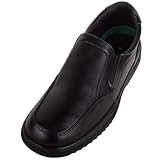 Sizes: UK 7 - 12 Smooth Faux Leather Uppers Synthetic Inners with Cushioned Ankle Trim Hardwearing Ridged Outdoor Sole Easy Slip On Style with Twin Gusset