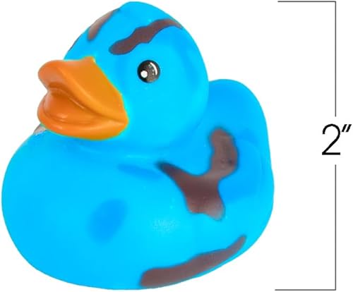 Miniatura 3 de ArtCreativity Patos de goma de camuflaje de 2 pulgadas, paquete de 12, bonitos juguetes de piscina de pato en varios colores, ideales para fiestas