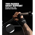Gymreapers Weight Lifting Straps With Dowel - Wrist Straps for Weightlifting - Workout Deadlift Wrist Weights - Reinforced Stitching & Padded Fit Gym Accessories for Strength & Gym Hand Grip - Image 3