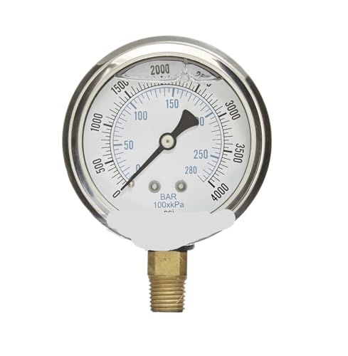 Mesure de pression 0-4000 PSI pour contrôler le réseau d'eau et de compresseur