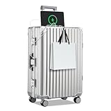 [Tanoka] スーツケース 機内持ち込み キャリーケース アルミフレーム タイプ ストッパー付き 大容量 耐衝撃 USBポート カップホルダー付き 隠しフック機能 360度回転キャスター 便利グッズ キャリー ケース 軽量 耐衝撃 静音 大型 キャリーバッグ ビジネス 出張 旅行