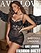 Avidlove Damen Sexy Body Elegant Kleid Spitze Dessous Set Reizwäsche Kurz Nachthemd Mesh Babydoll Push Up BH mit Bügel Plissiertes Kostüm Party Outfit mit String Schwarz XL