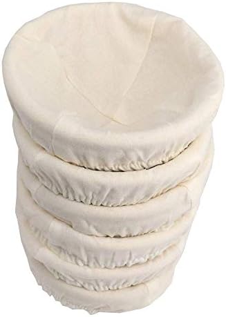 Bread basket, Banneton basket, Proofing basket with 5 inch,(set of 6)
