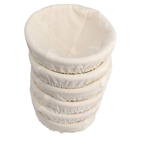 5 inch Bread Basket Set of 6, Banneton Bread Proofing Basket by FORSUN - Used condition - US$28.65