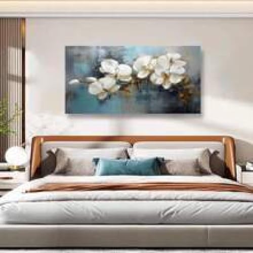 Peintures fleur d'orchidée grand format pour une déco de chambre zen - 5