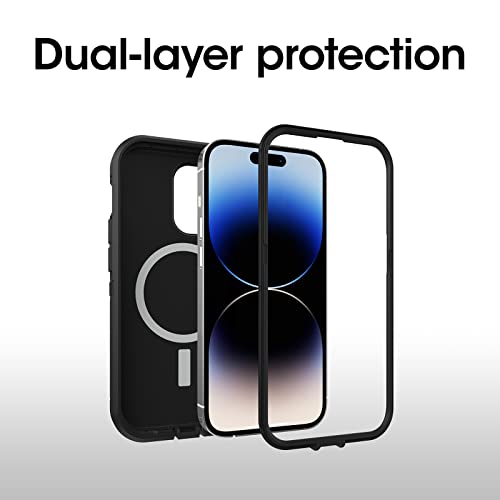 OtterBox iPhone 14 Pro Max (ONLY) Defender Series XT Case - Black, screenless, Rugged, Snaps to MagSafe, Lanyard Attachment by OtterBox - Used condition - Image 3