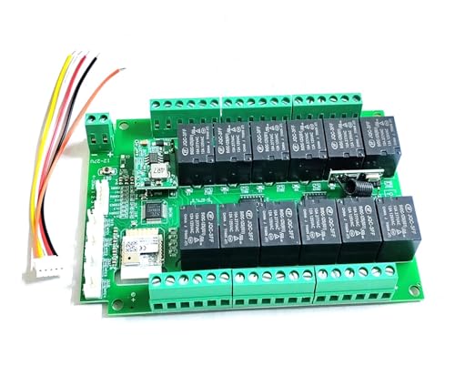 Tuya Wi-Fi �܂��� Zigbee�ARF433 �X�C�b�`���͕t�� 12CH �����[�X�C�b�`���W���[�� ���C�����X �X�}�[�g�z�[�� �����[�g�R���g���[���{�[�h �R���g���[���[(Wifi 220V)