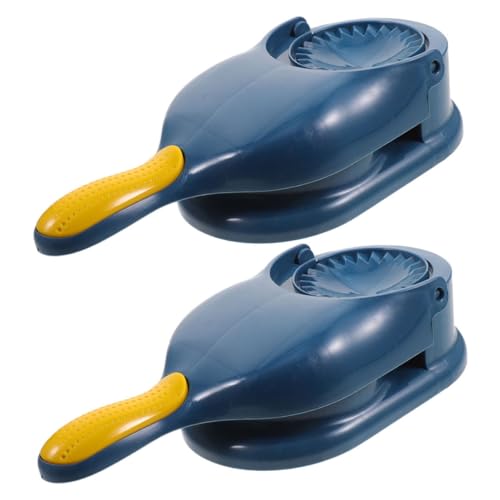 BRIGHTFUFU 2Pcs Dumpling Maker Tool Manual Dough Presser for Creation Portable Kitchen Gadget for Homemade Dumpling and Biscuits