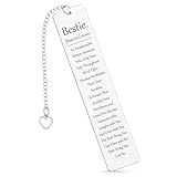 Friendship Gift for Bestie Best Friends Female Best Friend Birthday Gifts for Women Bookmark Bestie Gifts Christmas Birthday Gift for Women Sister Classmate Friendship Present for Woman Bookmarks