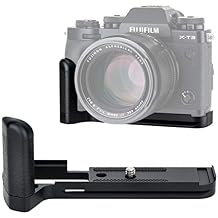 JJC HG-XT3 X-T3 Hand Grip, Arca Swiss Type Quick Release QR, Anti Slip Metal Holder Hand Grip Bracket, Aluminum Aloy, Compatible with Fuji XT3 XT2