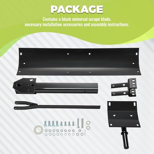 KUAFU 39.75" 3 Point Sleeve Hitch Rear Blade Compatible with ATV UTV Garden Tractors Lawn Mower Tractor Attachments Behind Rear Sleeve Hitch Tow Blade - Thumbnail 7