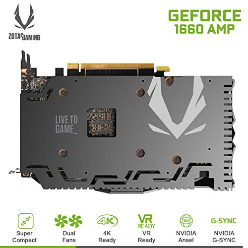 Zotac ZT-T16600D-10M scheda video GeForce GTX 1660 6 GB GDDR5