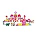 Mud Pie Baby Girl Princess Wood Block Party Set, 50 Piece Set