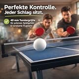 Piłki do tenisa stołowego 40 mm, 12 sztuk, białe, do treningu i zawodów, do użytku wewnątrz i na zewnątrz, 12 sztuk