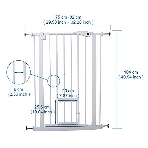 XhuangTech - Cancello di sicurezza extra alto 104