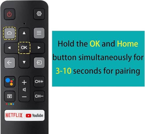 Image of New OEM Replacement Remote RC802V FNR1 fit for TCL TV 40S334 50S434 55S434 75S434 40S330 70S430 32S334 55S435 50S435 43S43432S6500A 65P8S 65P8 55P8S 49S6800FS 49S6800 32S6500S 32S6800S 32S6510S 32A325