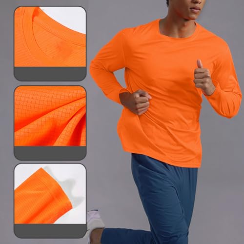 Men's UPF 50+ Sun Protection UV SPF Shirts Long Sleeve Rash Guard Workout Quick Dry Shirt for Hiking Fishing Swimming2