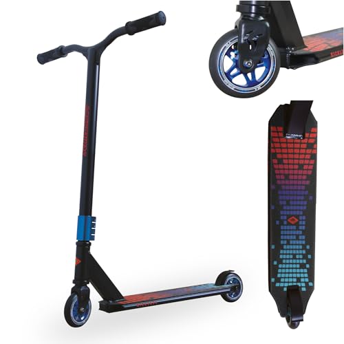 Schildkröt Stunt Scooter Kickless – Freestyle Scooter mit HIC Compression, Alu Deck 50x11 cm, 100...