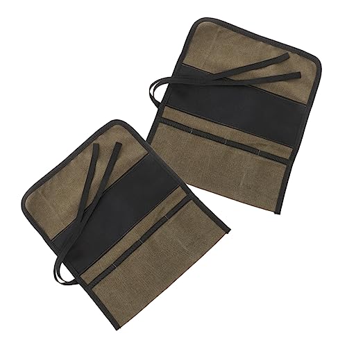 Sewroro 2 piezas Bolsa de Herramientas Multipropósito de Organizador de Herramientas de Reparación Enrollable Bolsa de Almacenamiento de Durable para Carpintería