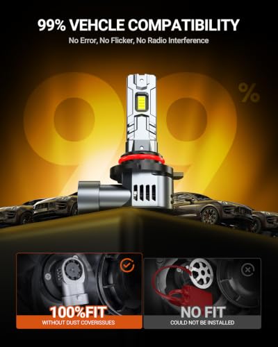 Image of SEALIGHT 9012 LED Fog Light Bulbs, 80,000LM, 6500K Cool White, 2-Pack