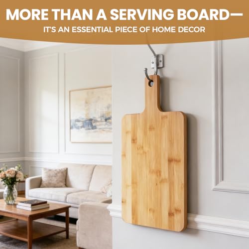 Pack de 10 tablas de cortar de bambú para cocina, tablas para charcutería de 40,5 x 20,3 x 1,0 cm, con papel pergamino, bandeja de madera para servir quesos, pan y aperitivos miniatura 7