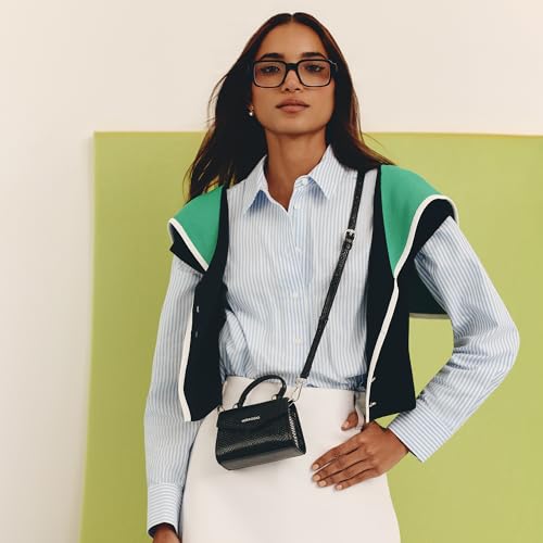 Image of Miraggio Roxie Top Handle Mini Sling Bag With Adjustable & Detachable Crossbody Strap | Crossbody Bag For Women Casual Holiday Look | Statement Bags For Women