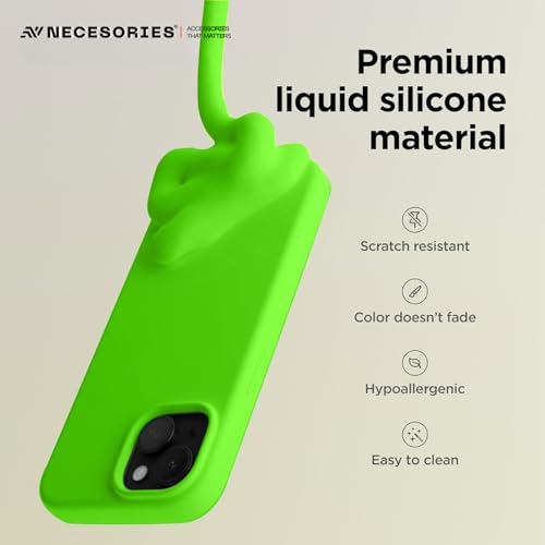 Image of Liquid Silicone Case Compatible for iPhone 15 Plus | Slim Back Cover | Soft Touch Bumper | Shockproof Drop Protection | Microfiber Cloth Inside | Sleek Solid Design