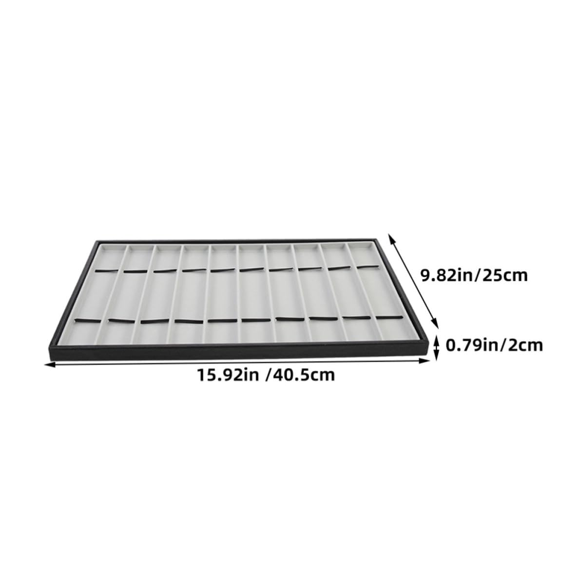 UKCOCO 2pièces Plateau de Rangement pour Montres et Bracelets et Compartiments Design Élégant et Fonctionnel pour Bureau ou Décoration