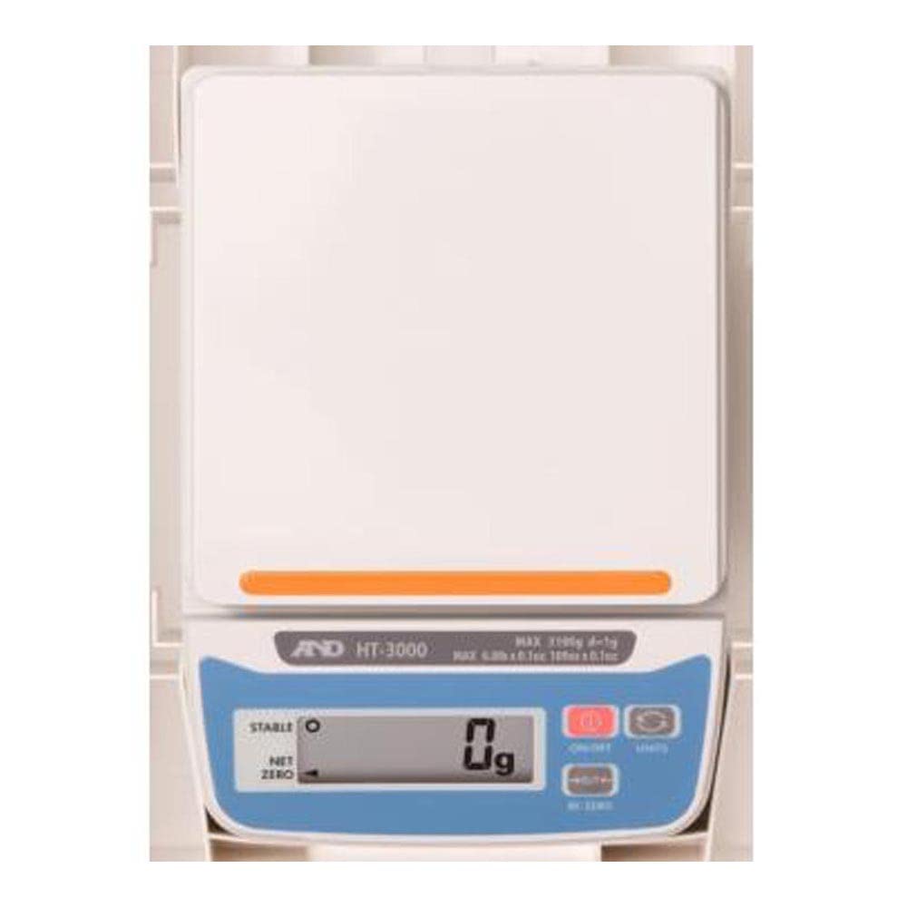 A&D HT-3000 HT Series Compact Scale, 3100 g x 1 g