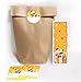 JuNa-Experten 12 marcapáginas + 12 pegatinas + 12 bolsas de regalo / Natural obsequios cumpleaños niños niñas niños perro y gato regalos para invitados