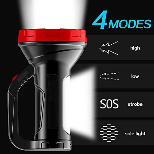Projecteur rechargeable longue portée avec lampe torche 50000LM