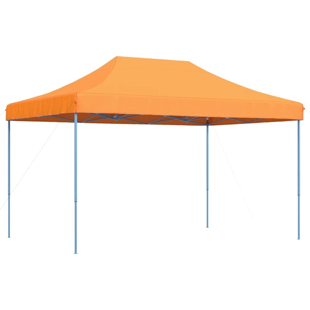 Pomarańczowy składany namiot imprezowy Pop-up 292 x 292 x 315 cm, namiot altanowy, altana zewnętrzna, altana ogrodowa, altana zewnętrzna, altana imprezowa