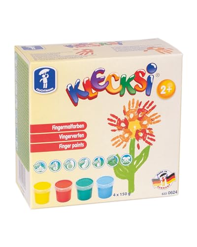 Feuchtmann KLECKSi Basic Mini 4x150g Fingermalfarbe