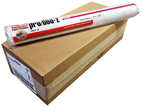 Wooster Brush RR641 18 inch Pro/Doo-z 3/16 inch Nap Roller Cover - Pack of 6 Wooster Brush RR641 18 inch Pro/Doo-z 3/16 inch Nap Roller Cover - Pack of 6