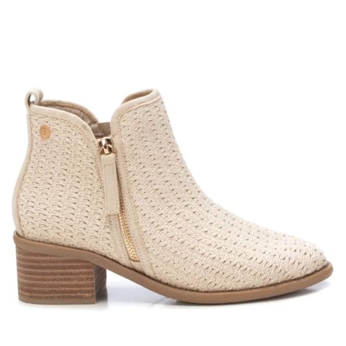 XTI   Botín Mujer Beige   Calzado Cómodo y Versátil   Moda casual   Modelo 14396201 (Talla 40)