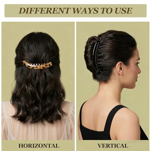 Pack 10 pinzas banana vintage para cabello miniatura 4