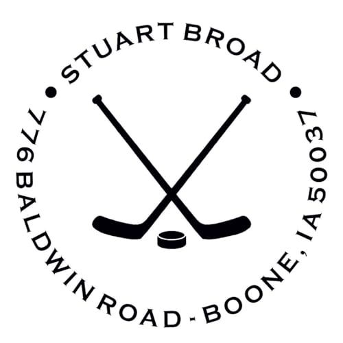 Custom Sports Embosser - Personalize with Name & Address - Hand-Held Embossing Stamp - Monogram, Seal Embosser Best for Books, Envelopes, Napkins - 1.625 inch