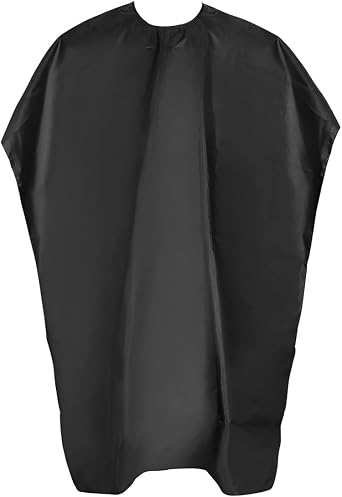BML Black Salon Hair Cutting Cape Waterproof Unisex Styling for Hairdressers Professional Hair Stylist Apron for Cutting & Coloring