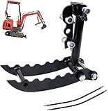 retroescavatore per trattore nuovo prezzi 【MORSA IDRAULICA A POLLICE PER ESCAVATORE COMPATTO】: POTENZIA LE CAPACITÀ DEL TUO ESCAVATORE DA 3 TONNELLATE - Migliora la funzionalità del tuo escavatore compatto con la nostra pinza idraulica a montaggio diretto, progettata per aggiungere ulteriore supporto e migliorare le prestazioni per una vasta gamma di attività.