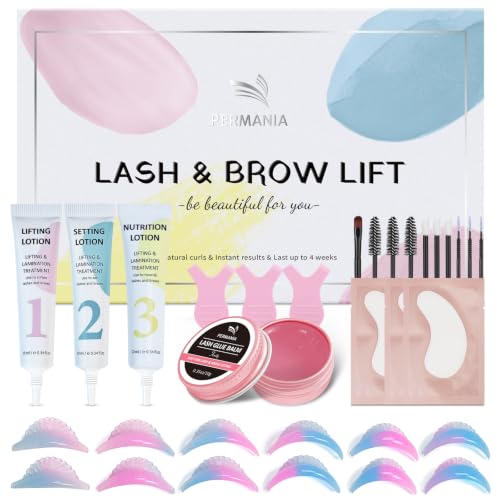 PERMANIA Kit Rehaussement de Cils, Permanente des Cils de Niveau Salon
