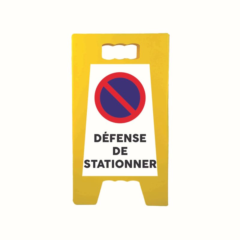 Caballete de señalización 'DEFENSA DE ESTACIONER' de dimensiones 55 x 31 cm